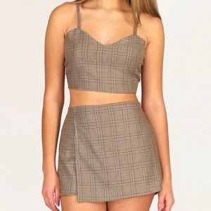 Purrr Melrose Plaid Set
